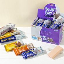 문교 모델링 클레이 스컬트드라이 250g 자연건조 점토 1BOX(60개입)