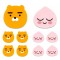 1000 카카오프렌즈 지우개 2종 x 5p 세트